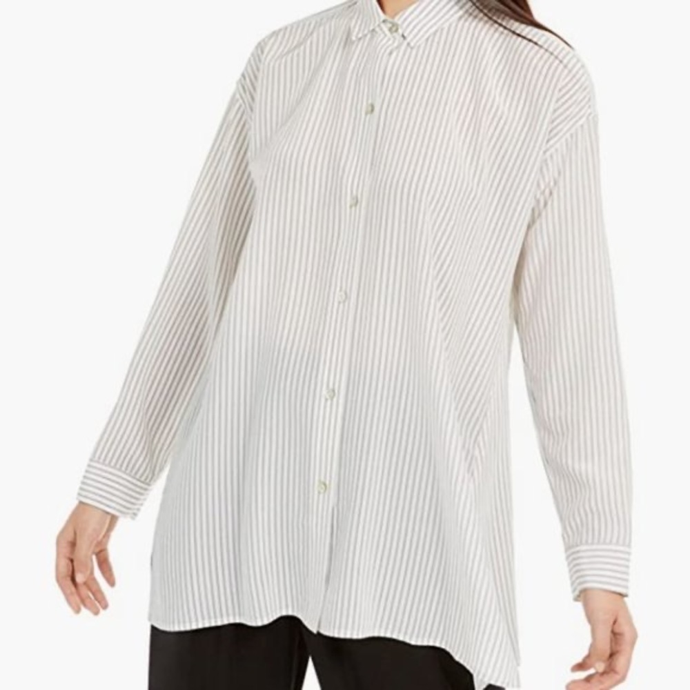 Eileen Fisher Silk striped top Size S